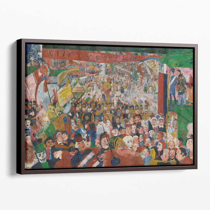 Christ's Entry Into Brussels in 1889 - Canvas Print Wall Art