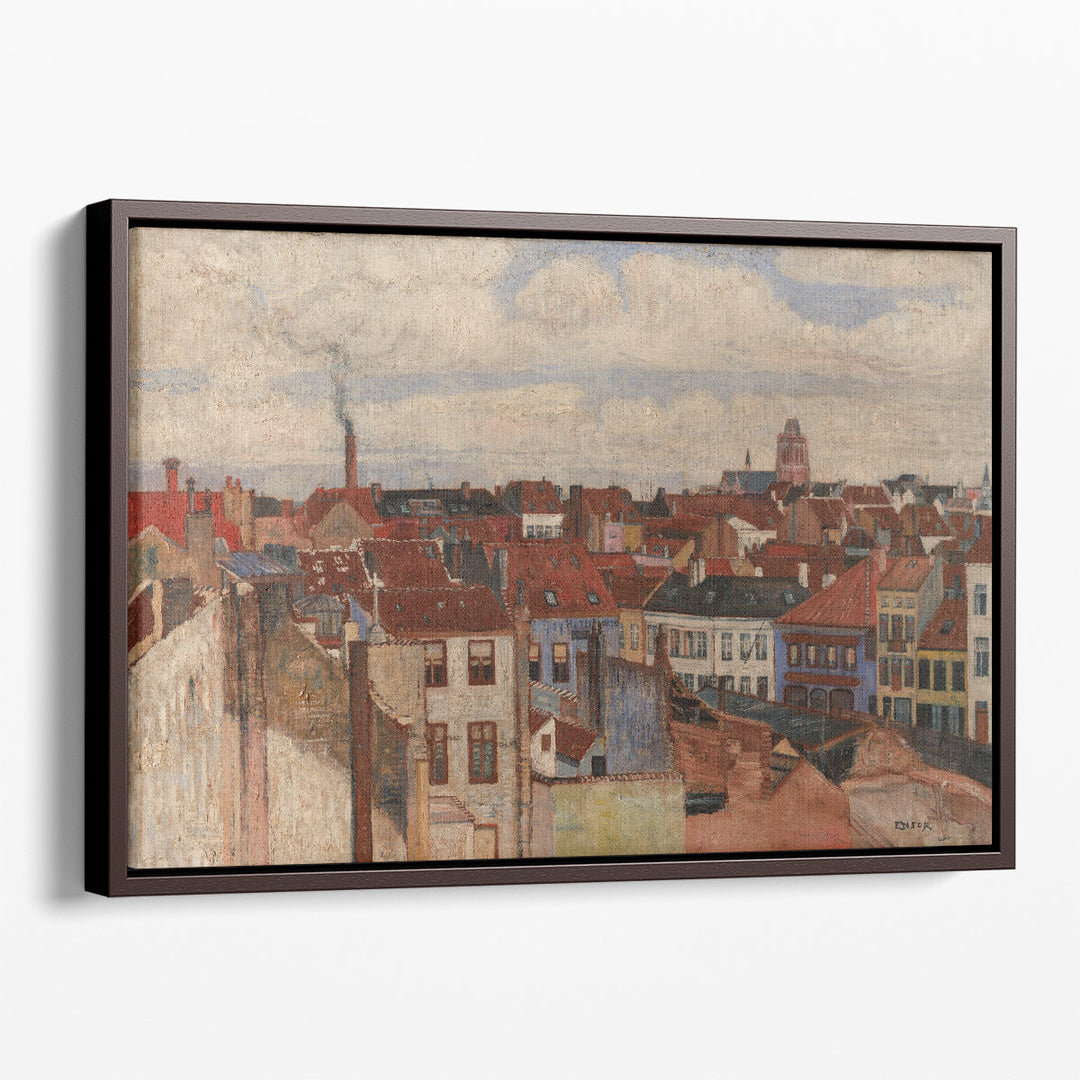The rooftops of Ostend, 1901 - Canvas Print Wall Art