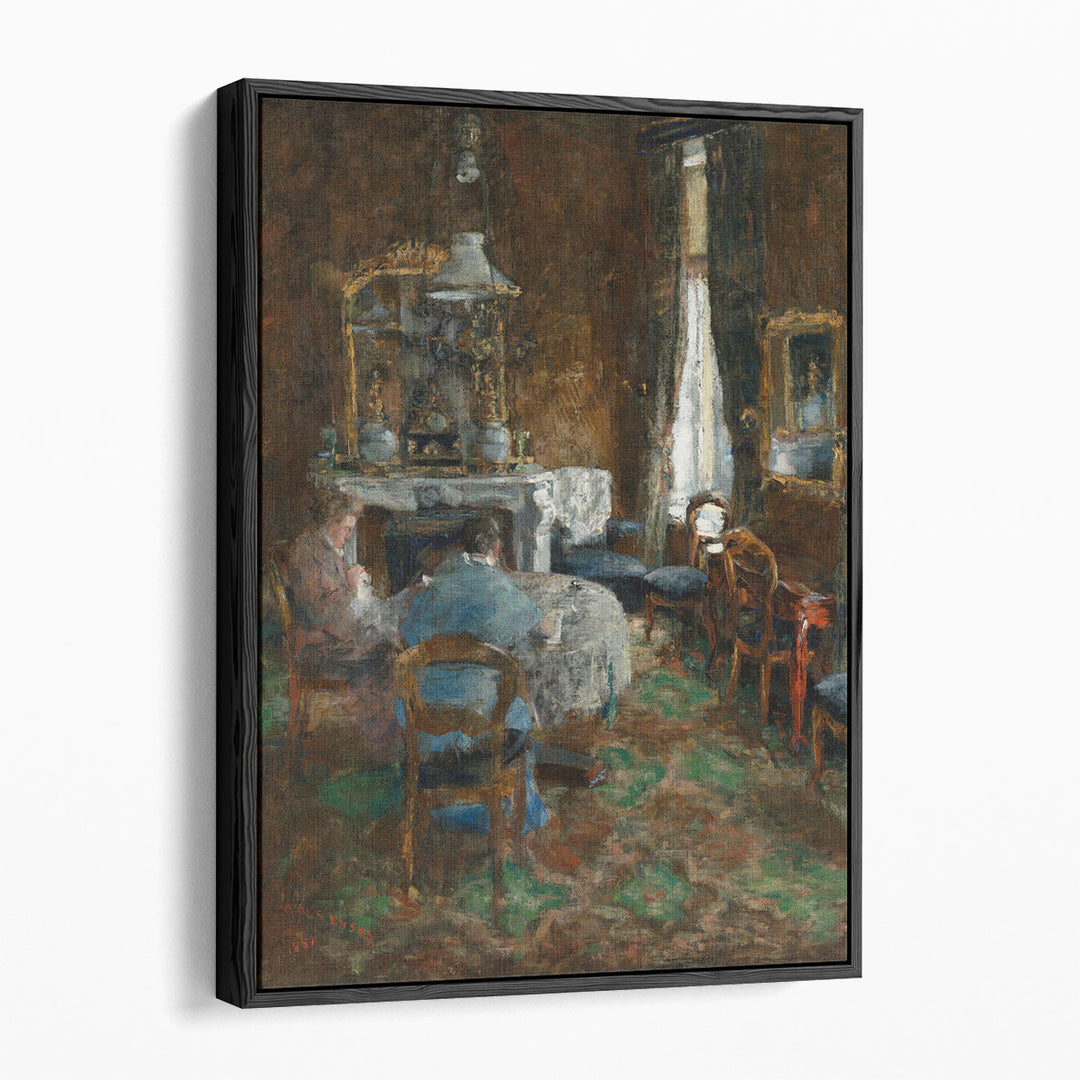 The Bourgeois Salon, 1881 - Canvas Print Wall Art
