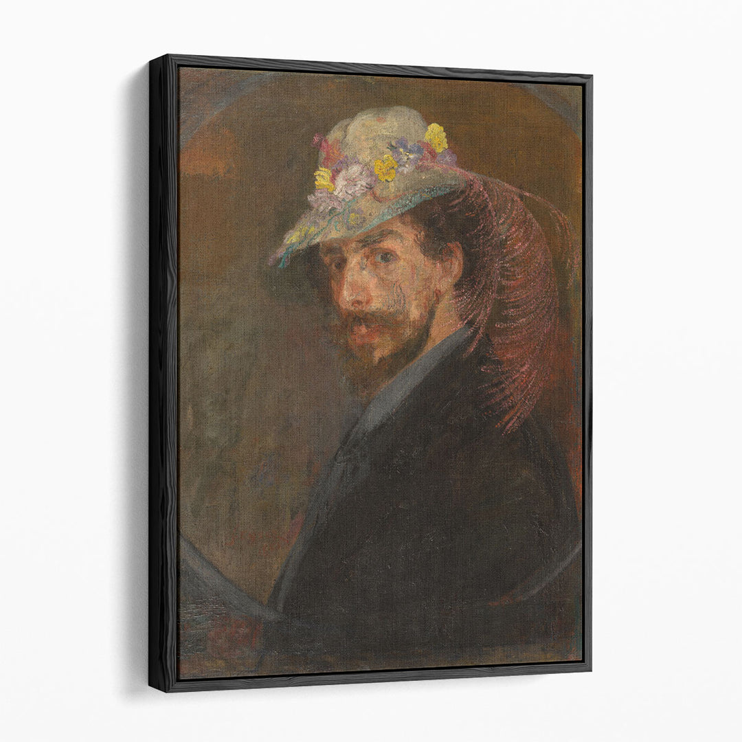 Self‑Portrait with Flowered Hat, 1902 - Canvas Print Wall Art