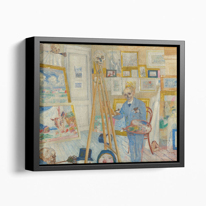 The Skeleton Painter, 1896 - Canvas Print Wall Art