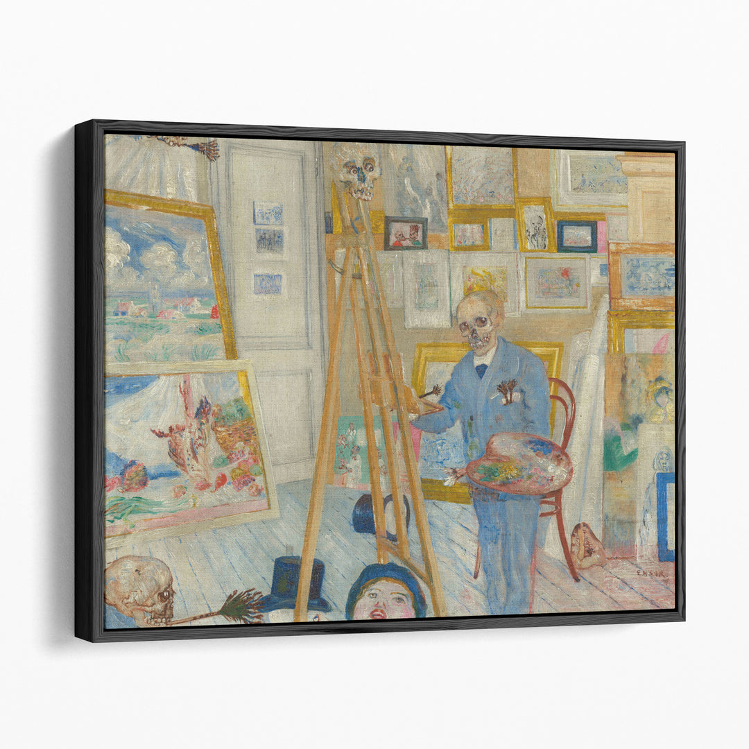 The Skeleton Painter, 1896 - Canvas Print Wall Art