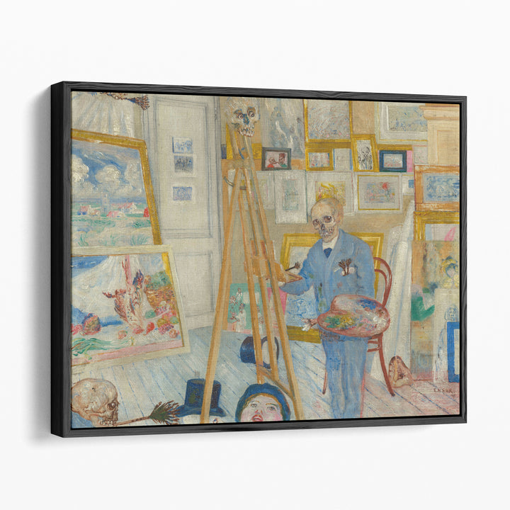 The Skeleton Painter, 1896 - Canvas Print Wall Art