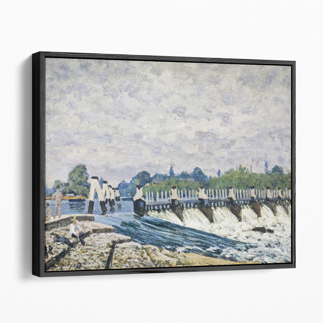 Molesey Weir, Hampton Court, 1874 - Canvas Print Wall Art