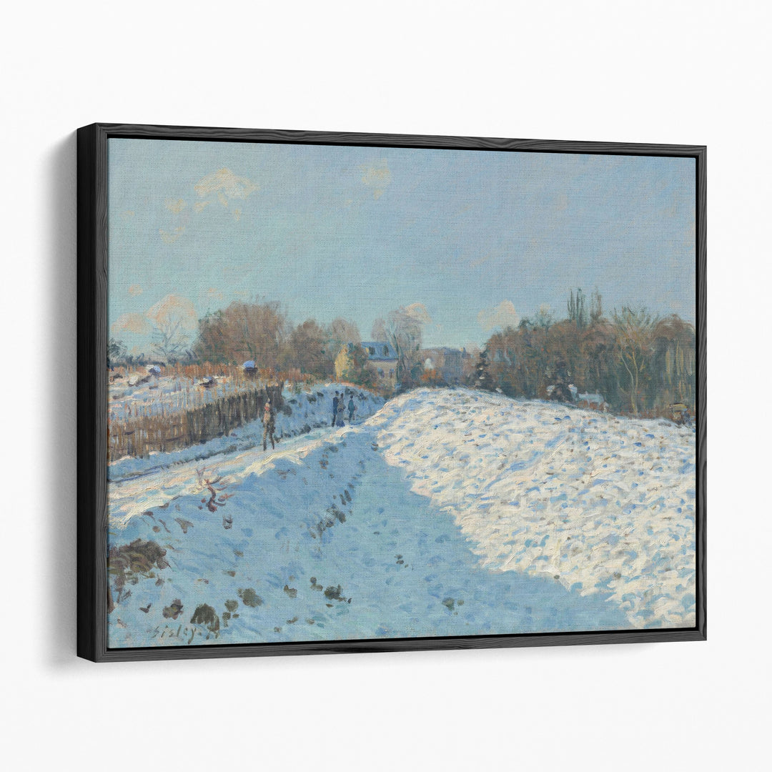 Alfred Sisley Snow Effect in Louveciennes,  1874 - Canvas Print Wall Art