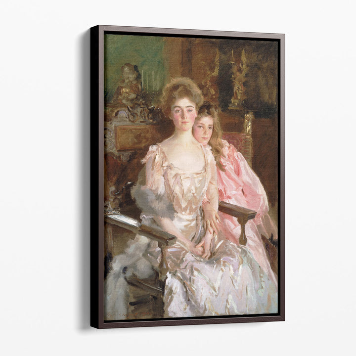 Mrs. Fiske Warren and Her Daughter Rachel - Canvas Print Wall Art