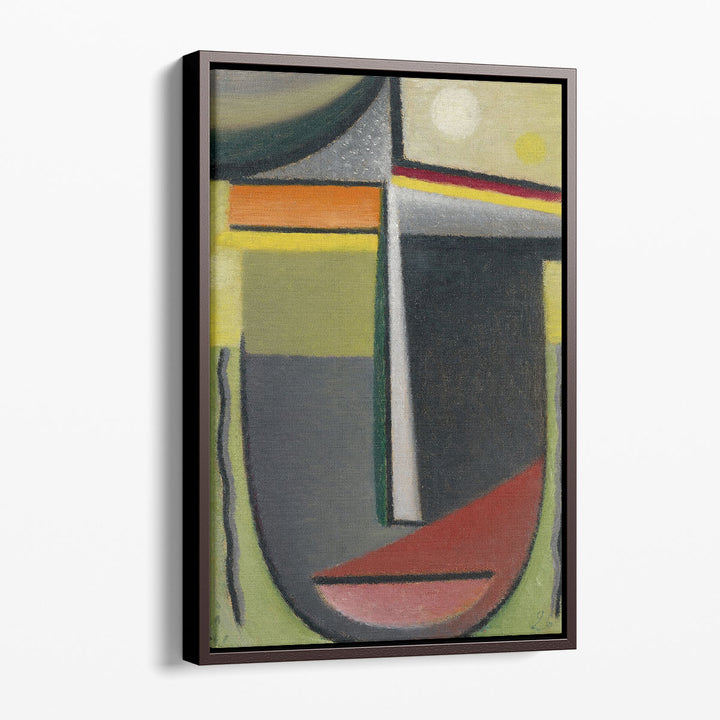 Abstract Head, Inner Vision Green-Gold, 1926 - Canvas Print Wall Art