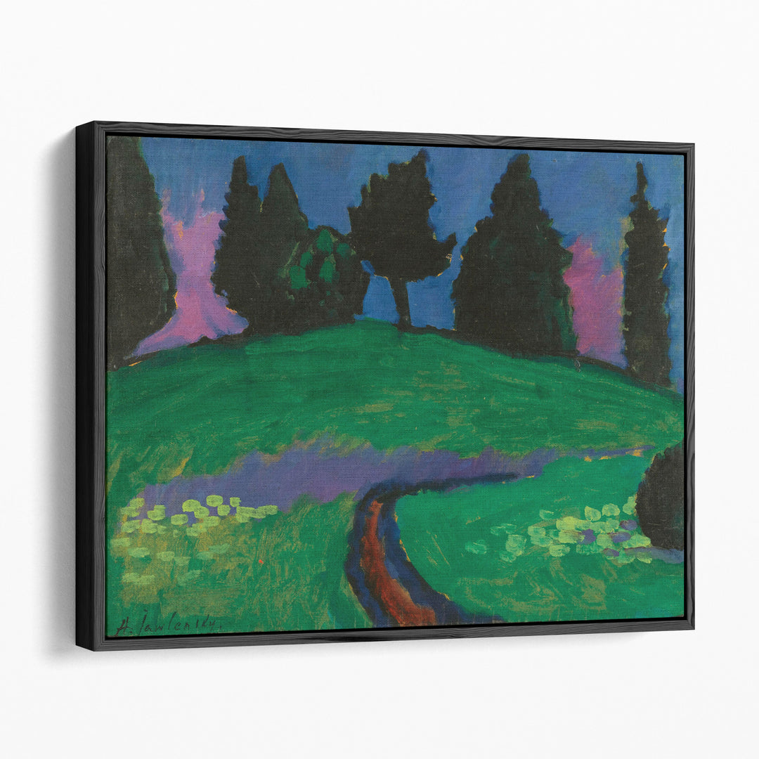 Dark Trees over Green Slope, 1910 - Canvas Print Wall Art