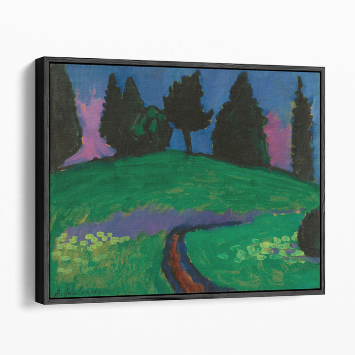Dark Trees over Green Slope, 1910 - Canvas Print Wall Art