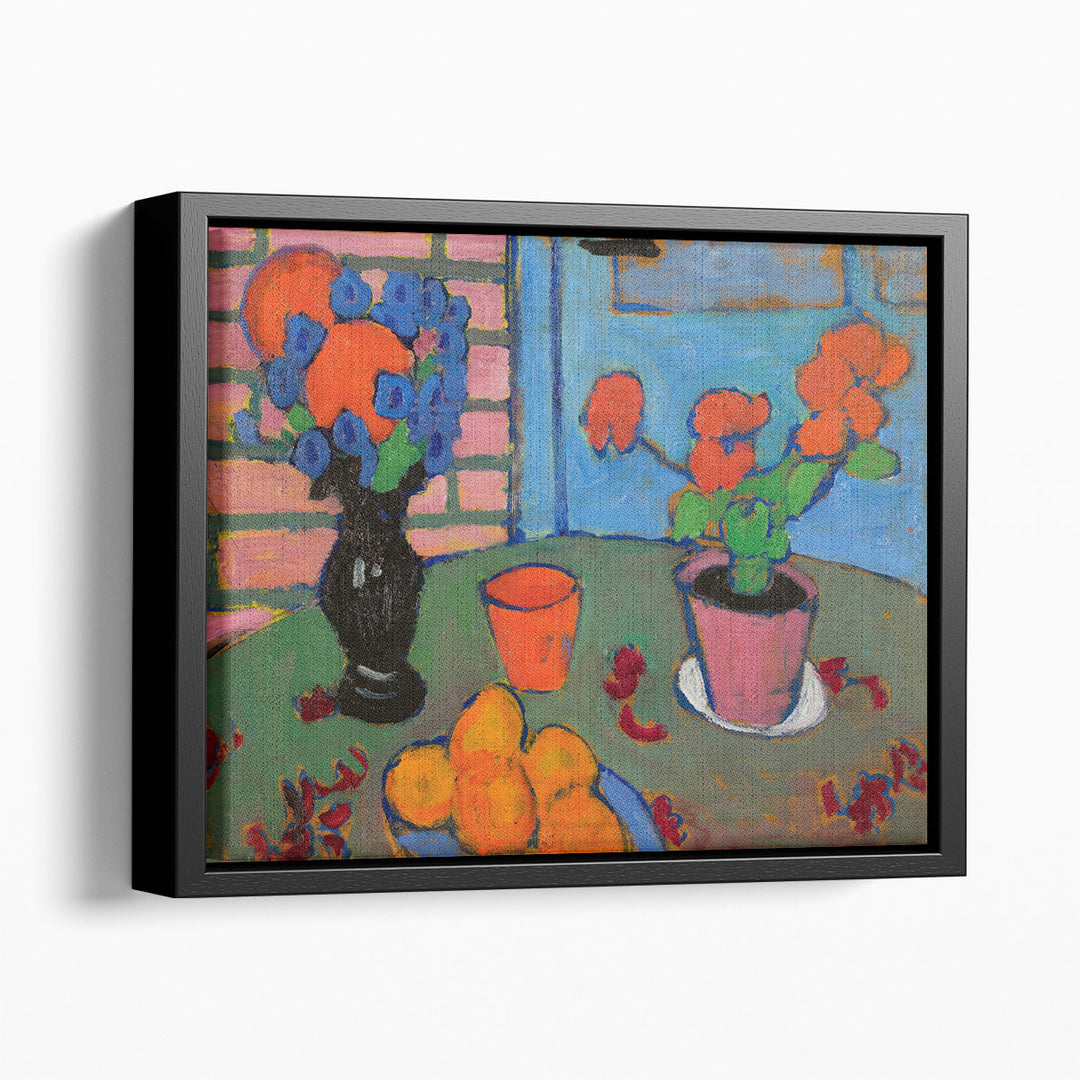 Still Life with Flowers And Oranges - Canvas Print Wall Art