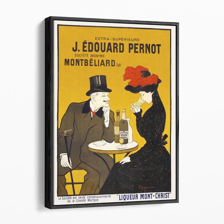 Man and Woman at a Cafe, 1900 - Canvas Print Wall Art