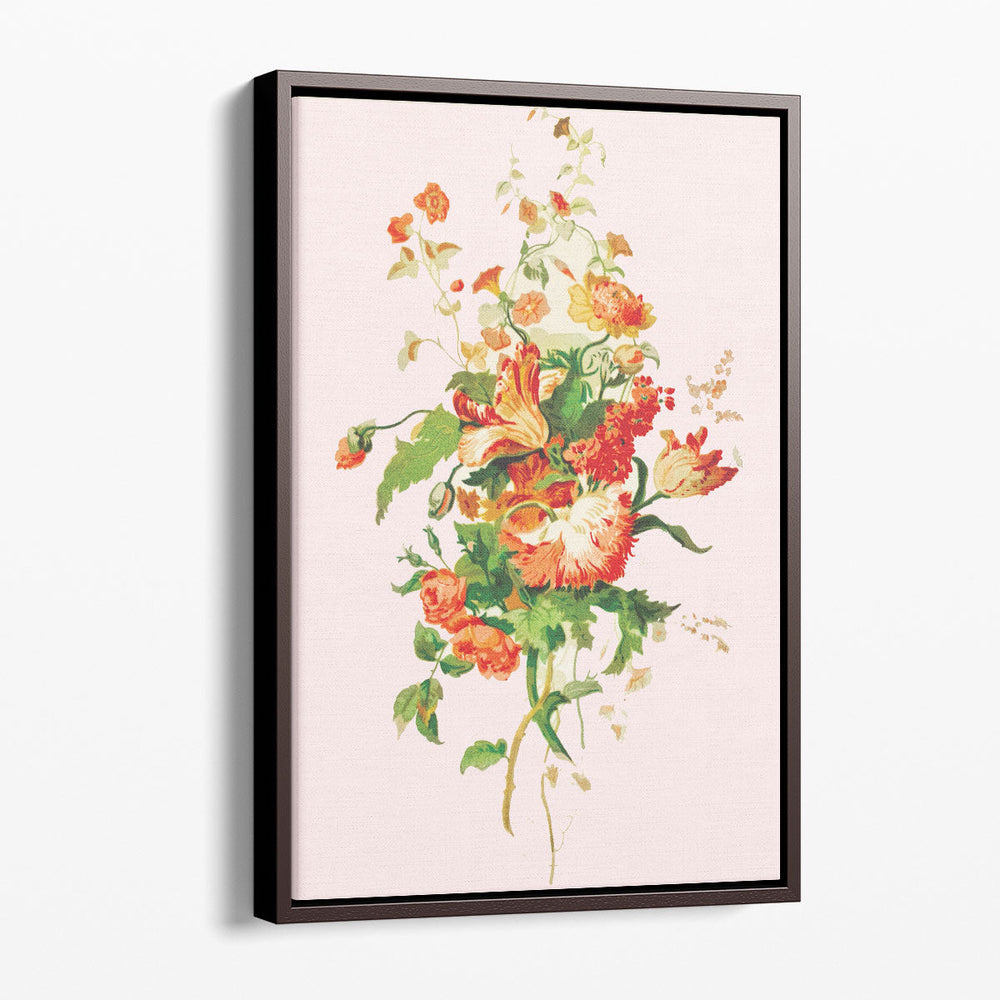 19th Century Flower Art - Canvas Print Wall Art