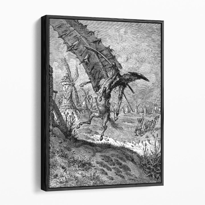 Adventure with the Windmills - Canvas Print Wall Art
