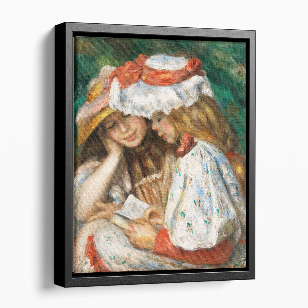 Two Girls Reading, 1890–1891 - Canvas Print Wall Art
