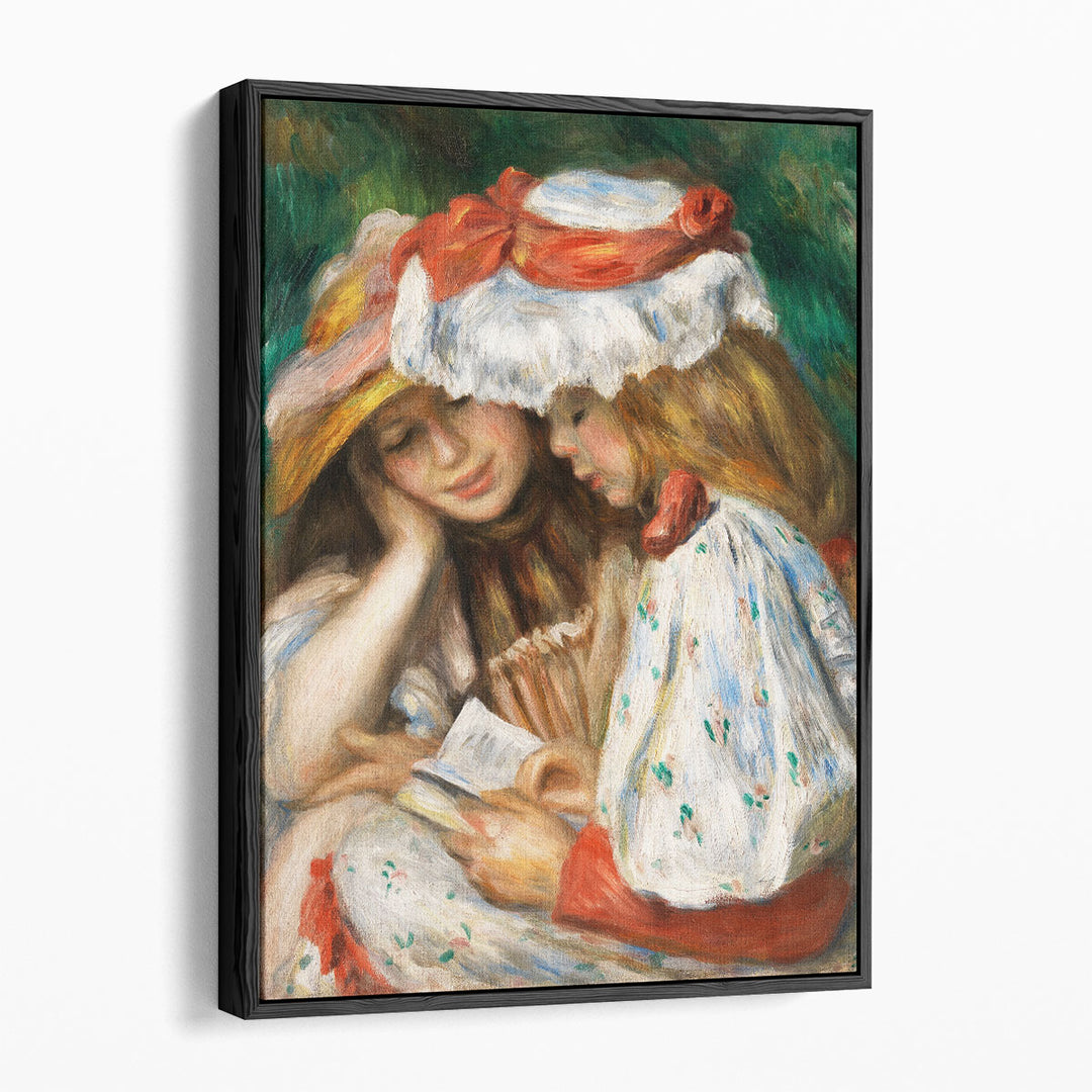 Two Girls Reading, 1890–1891 - Canvas Print Wall Art
