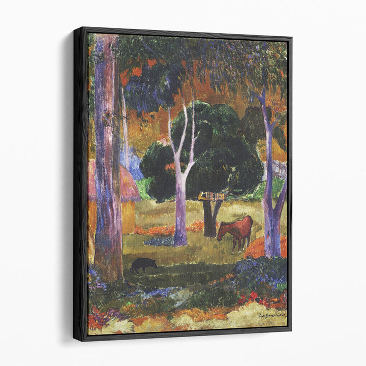 Landscape with a Pig and a Horse 1903 - Canvas Print Wall Art