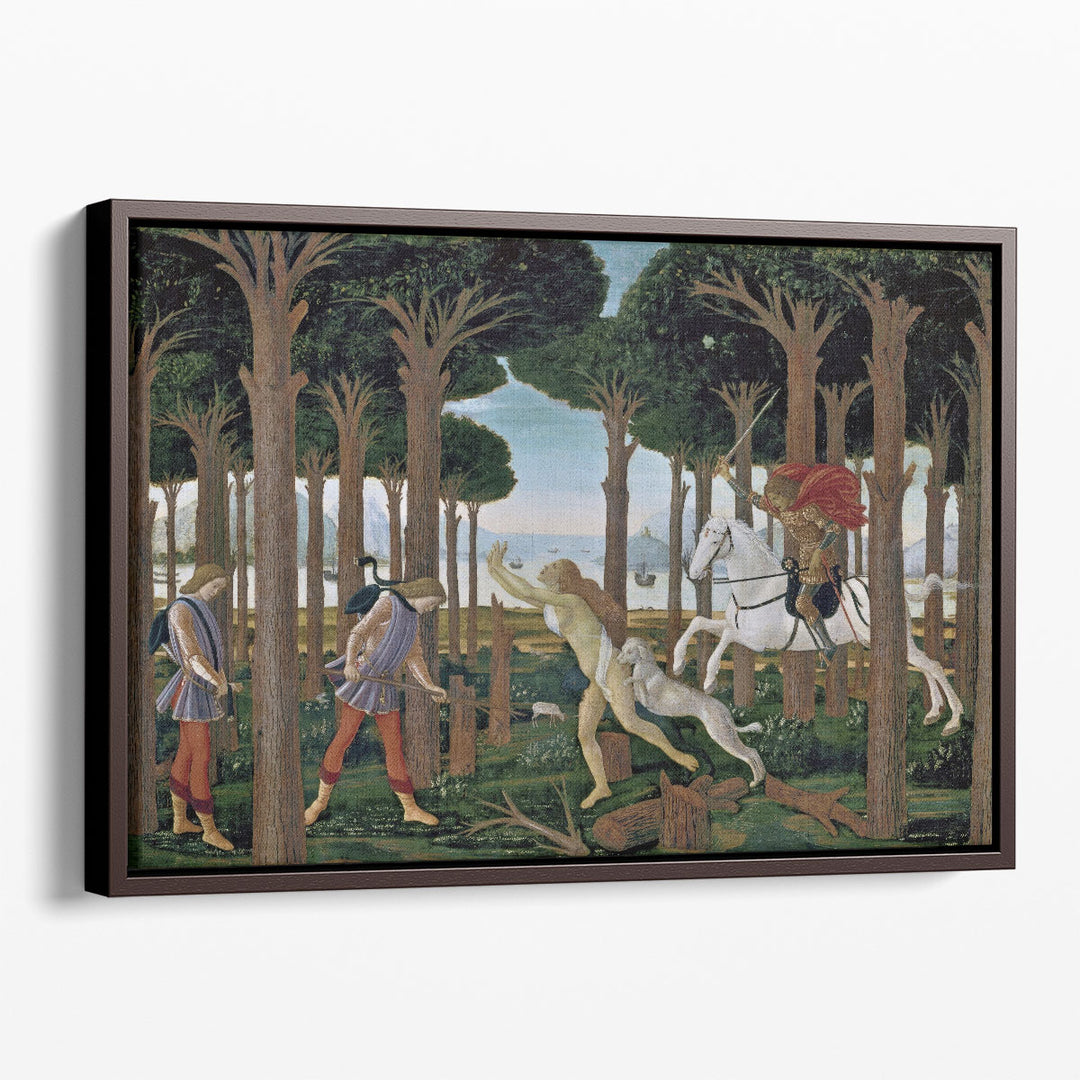 The Story of Nastagio Degli Onesti - Canvas Print Wall Art