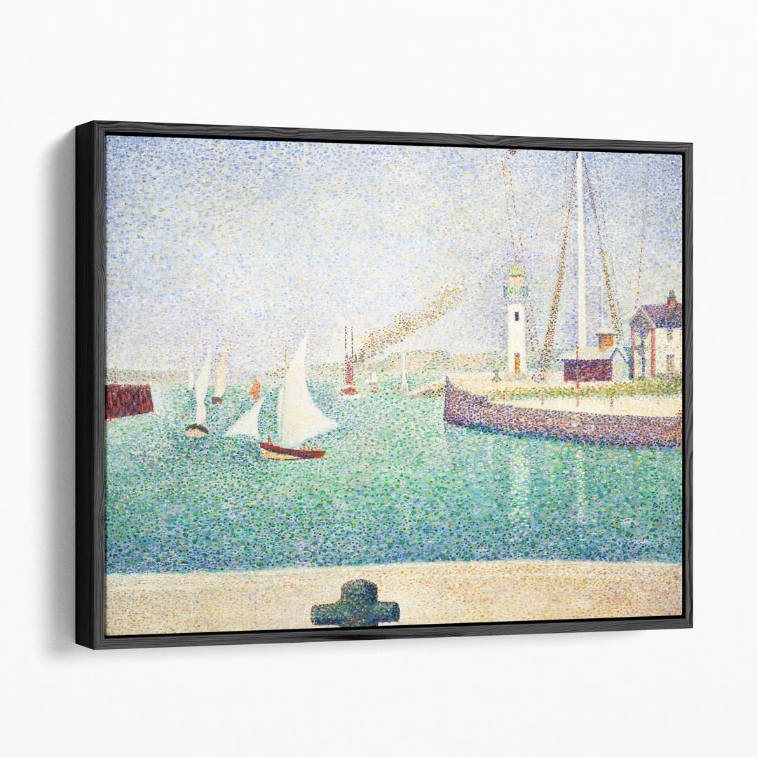 Entrance of The Port of Honfleur - Canvas Print Wall Art