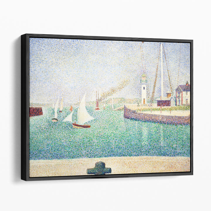 Entrance of The Port of Honfleur - Canvas Print Wall Art