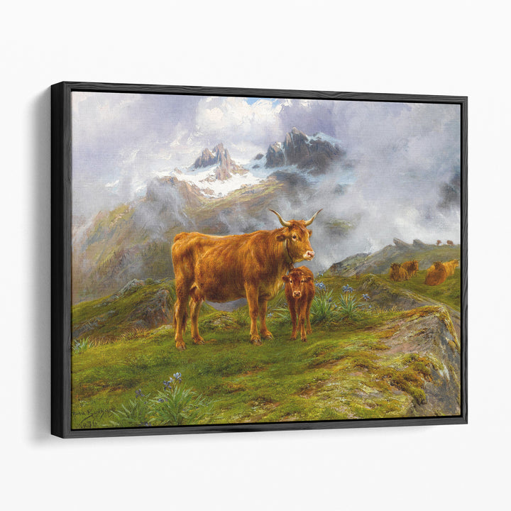 Highland Cattle, 1876 - Canvas Print Wall Art