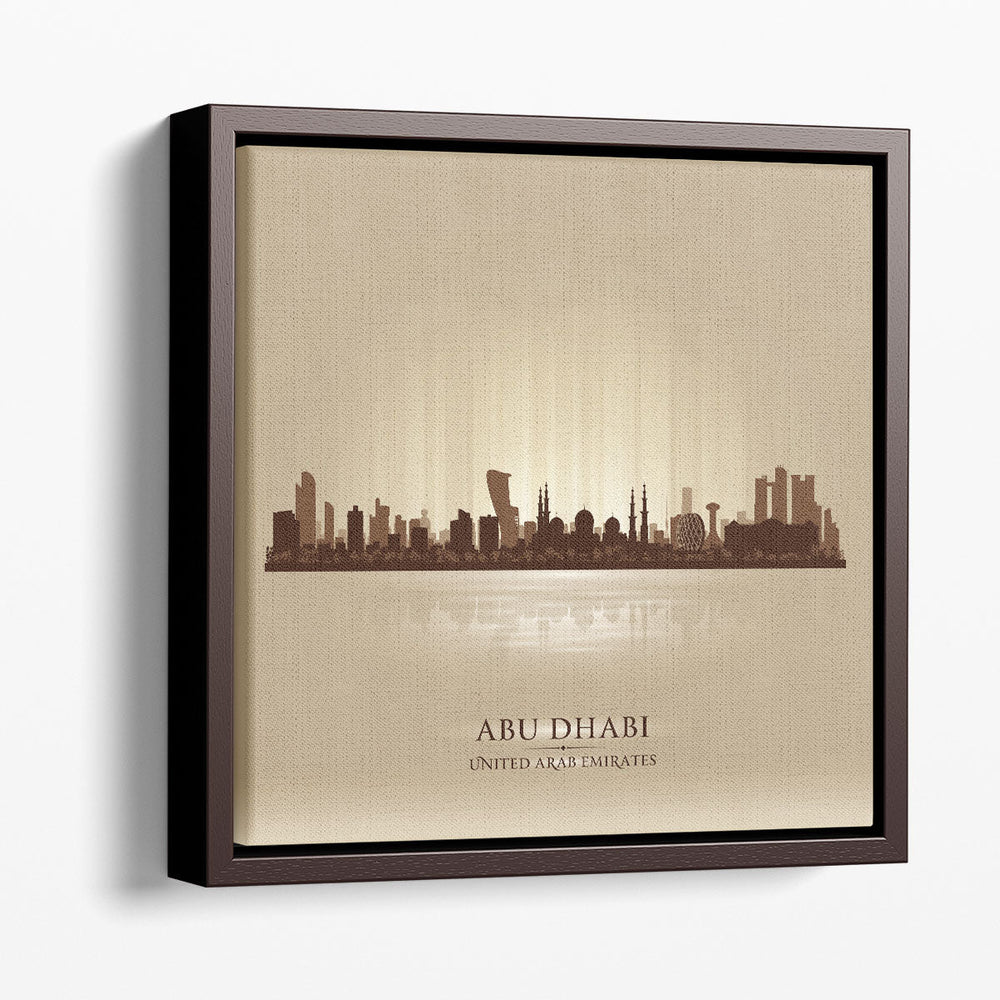 Abu Dhabi, UAE, City Skyline - Canvas Print Wall Art