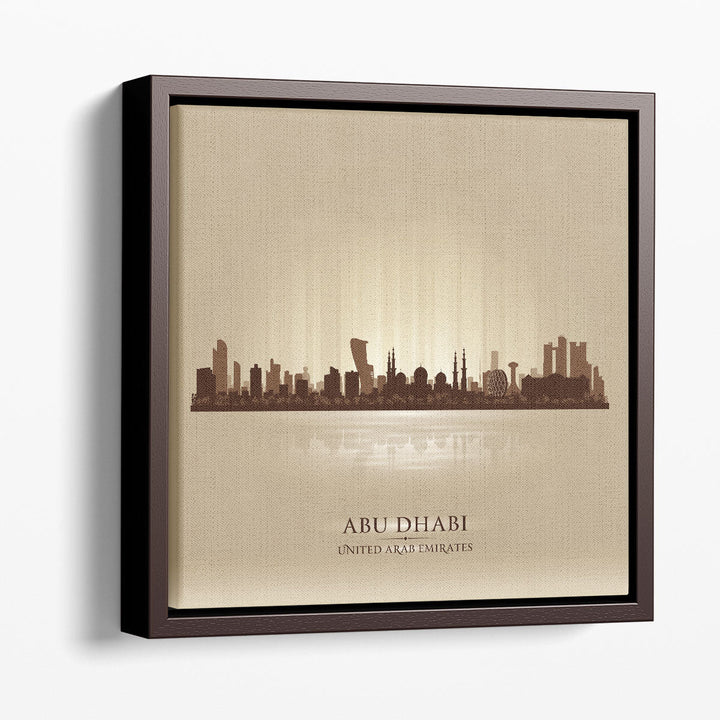 Abu Dhabi, UAE, City Skyline - Canvas Print Wall Art