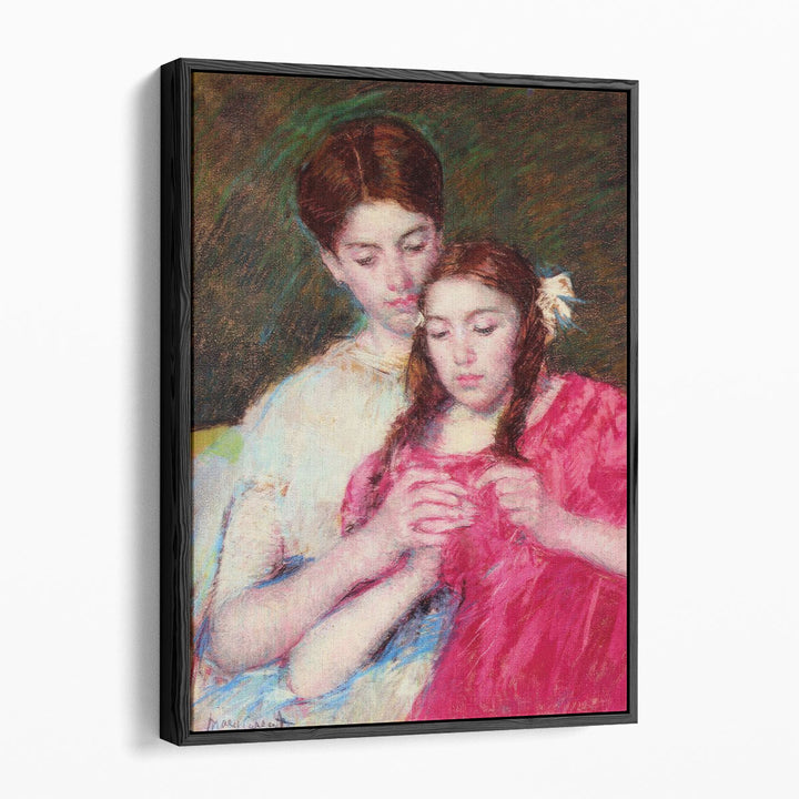 The Crochet Lesson, 1913 - Canvas Print Wall Art