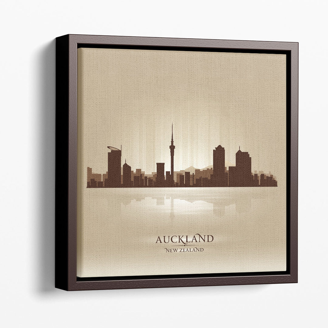 Auckland, New Zealand, City Skyline - Canvas Print Wall Art