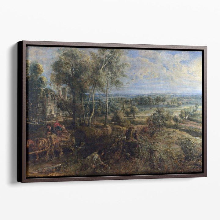 A View of Het Steen in the Early Morning - Canvas Print Wall Art