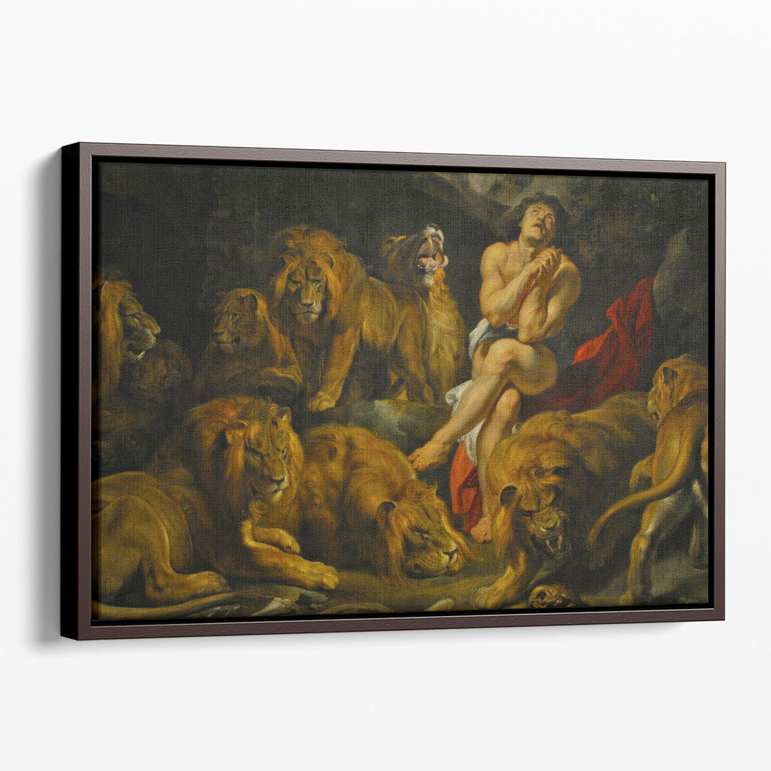 Daniel in the Lion's Den - Canvas Print Wall Art