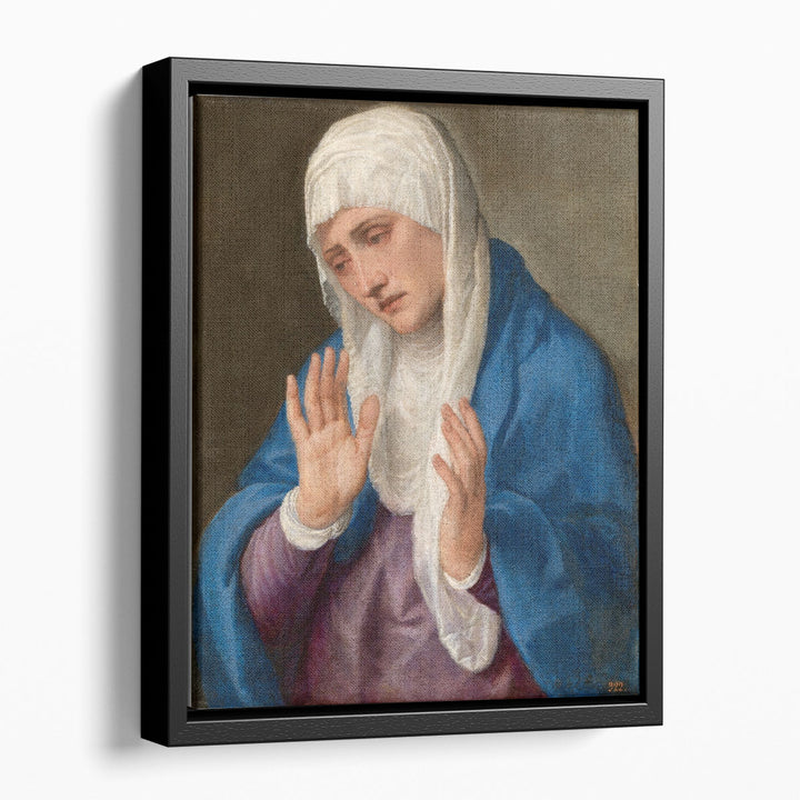 Mater Dolorosa with Open Hands - Canvas Print Wall Art