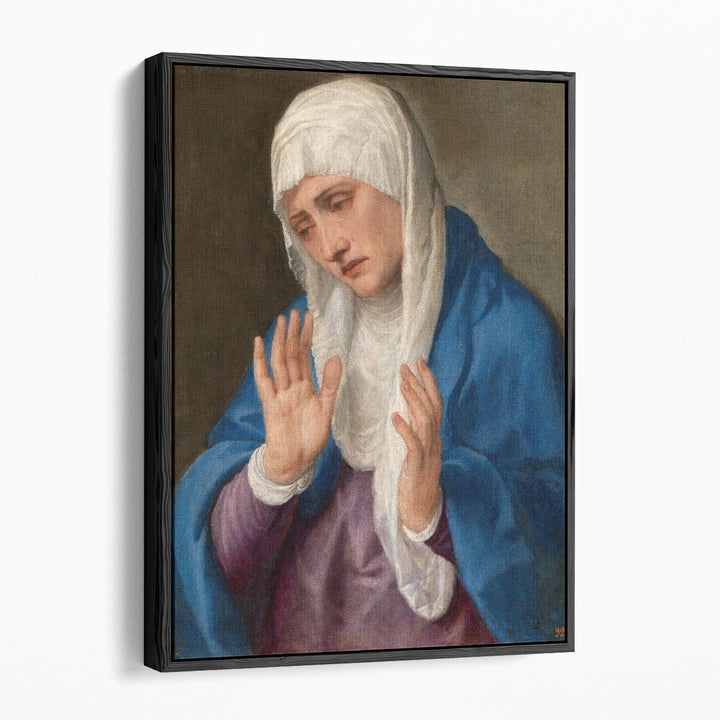 Mater Dolorosa with Open Hands - Canvas Print Wall Art
