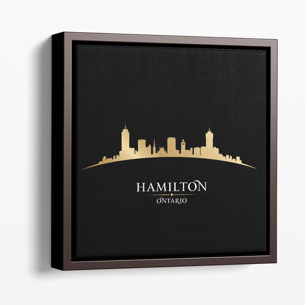 Hamilton, Ontario, City Skyline - Canvas Print Wall Art