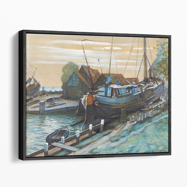 Drydock at Durgerdam - Canvas Print Wall Art