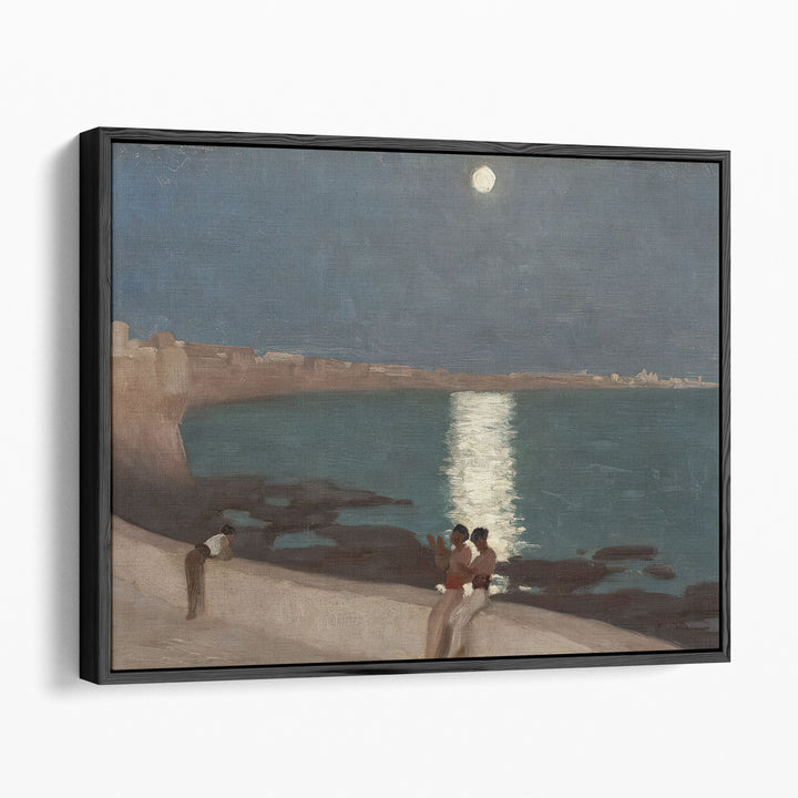 The Bay of Cadiz, Moonlight - Canvas Print Wall Art