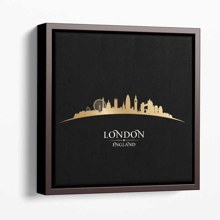 London, England City Skyline - Canvas Print Wall Art