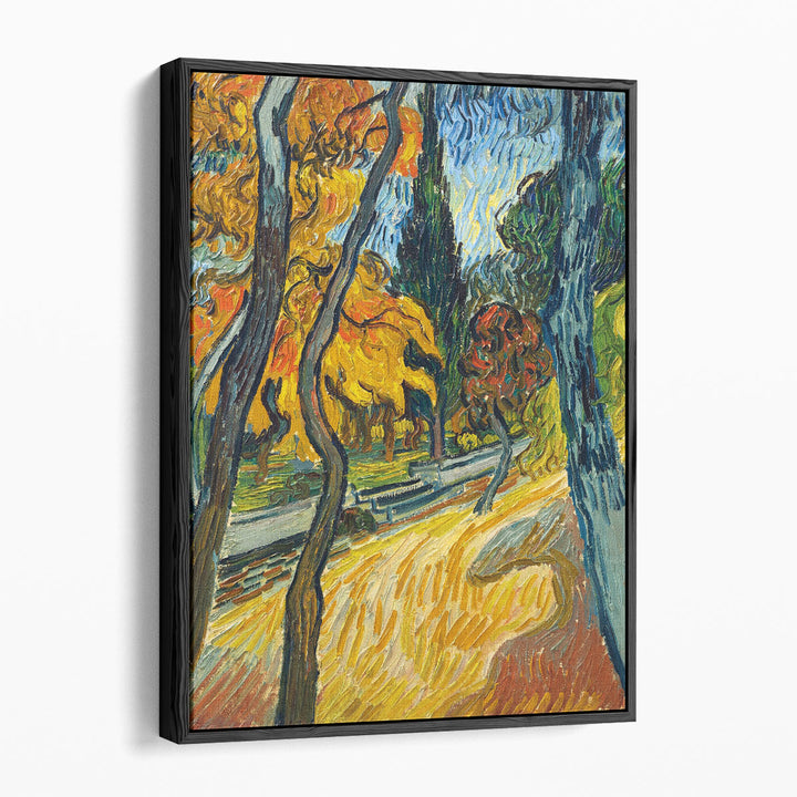 Arbres dans le jardin de l’asile, 1889 - Canvas Print Wall Art