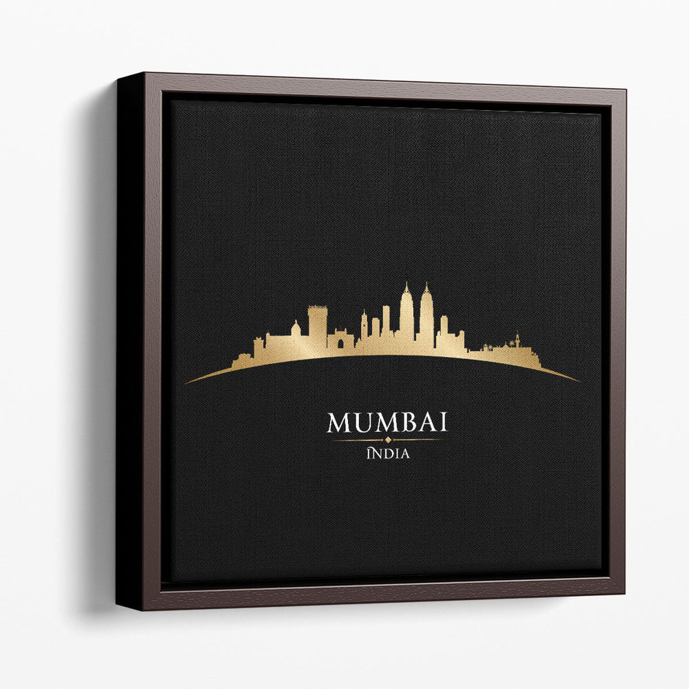 Mumbai, India City Skyline - Canvas Print Wall Art