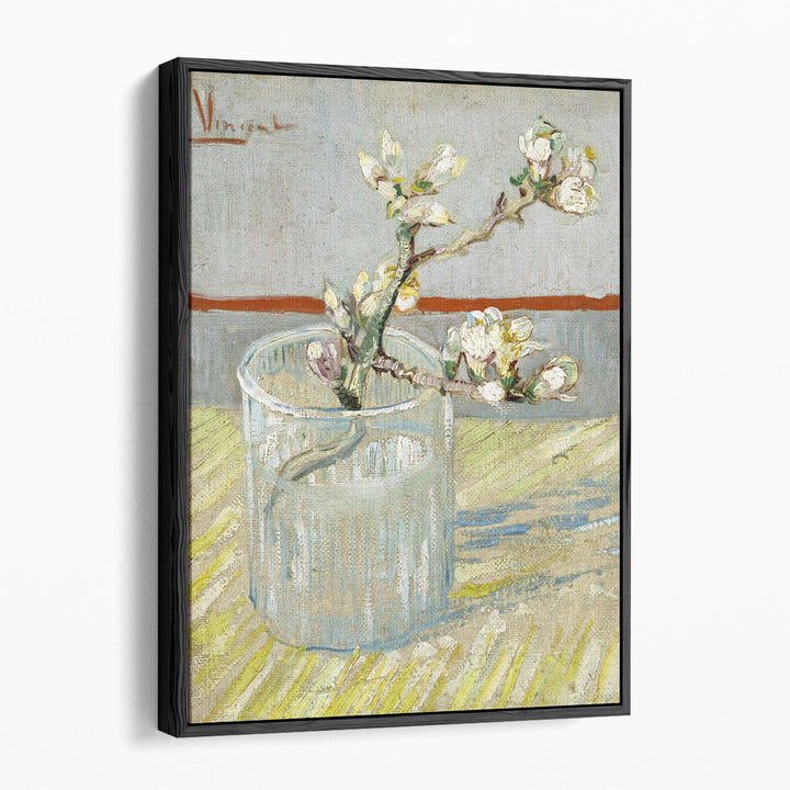 Sprig of Flowering Almond in a Glass, 1888 - Canvas Print Wall Art