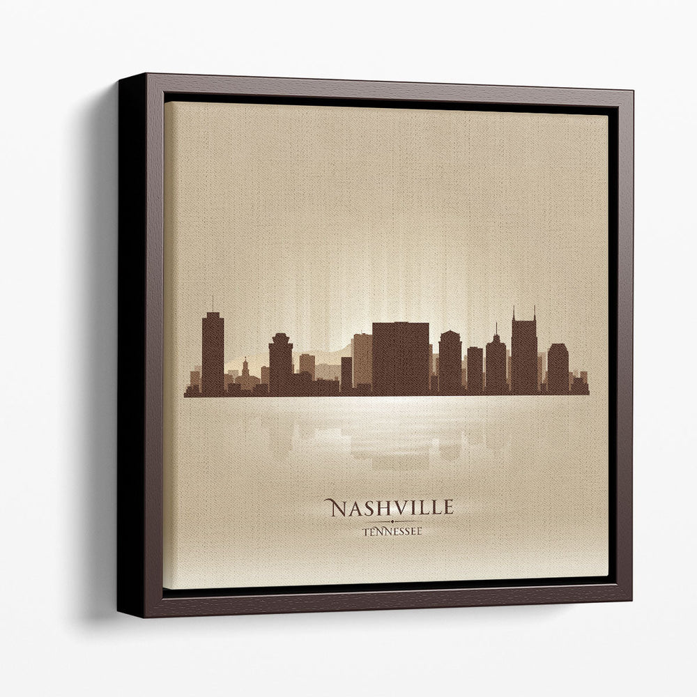 Nashville Tennessee, City skyline - Canvas Print Wall Art