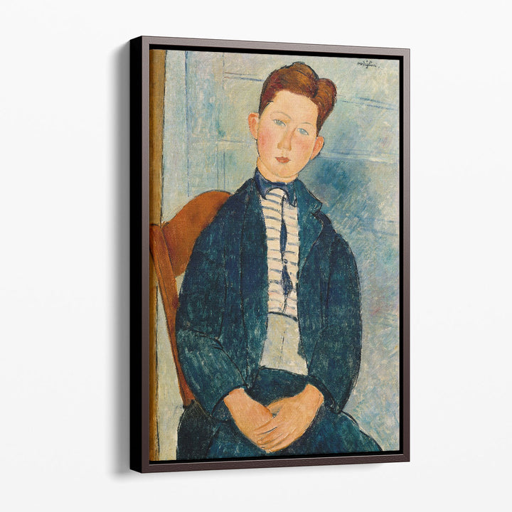 Boy in a Striped Sweater, 1918 - Canvas Print Wall Art
