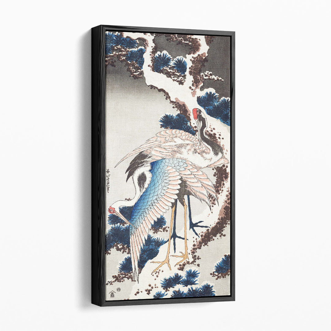 Cranes on a Snowy Tree, 1834 - Canvas Print Wall Art