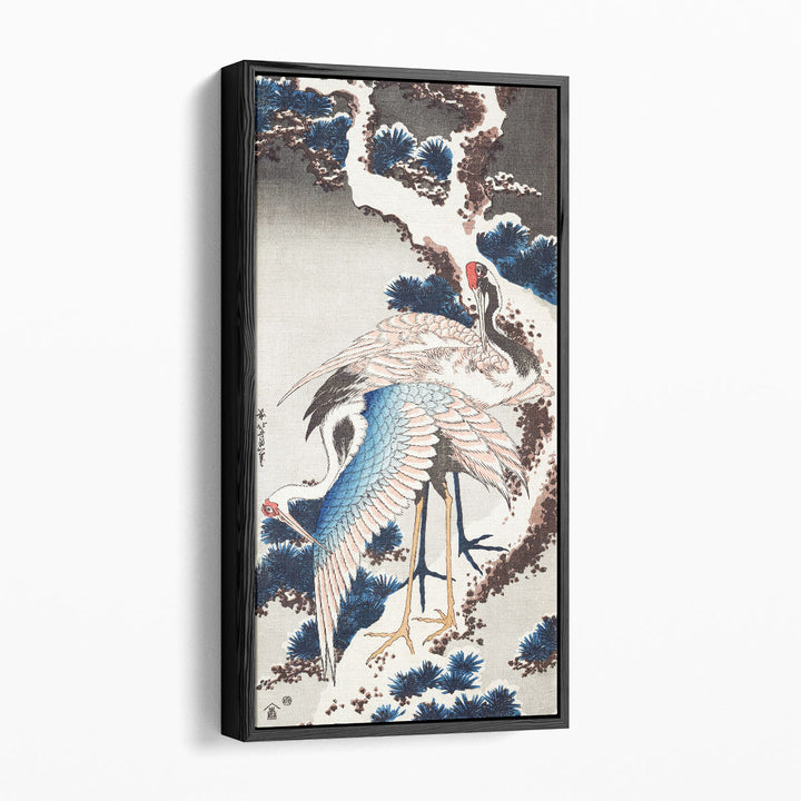 Cranes on a Snowy Tree, 1834 - Canvas Print Wall Art
