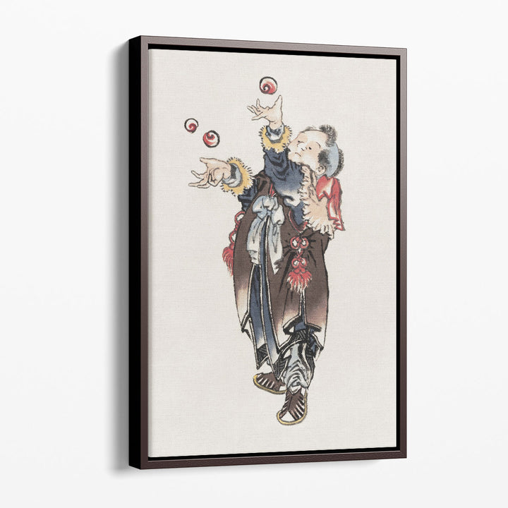 Japanese Joggler, Album of Sketches - Canvas Print Wall Art