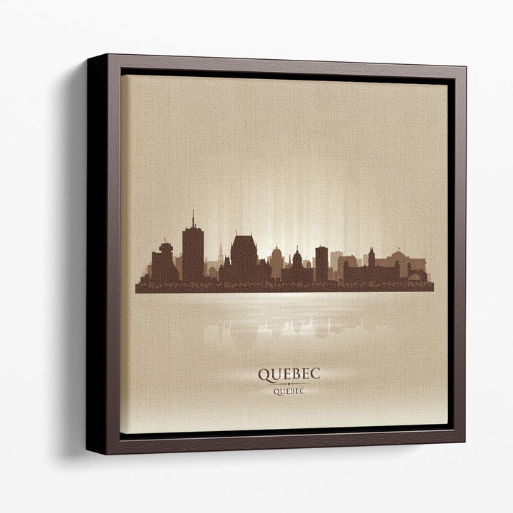 Quebec, City Skyline - Canvas Print Wall Art