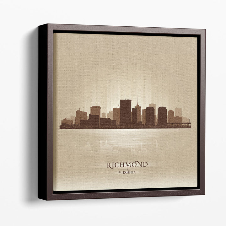 Richmond, Virginia City Skyline - Canvas Print Wall Art