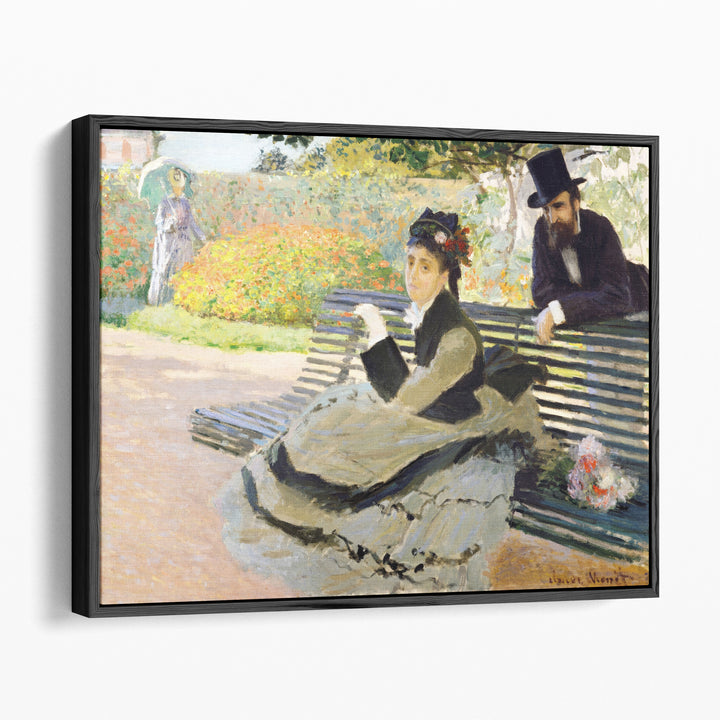 Camille Monet on a Garden Bench, 1873 - Canvas Print Wall Art