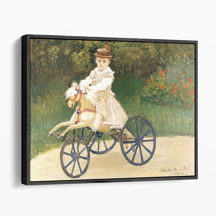Jean Monet on His Hobby Horse, 1872 - Canvas Print Wall Art