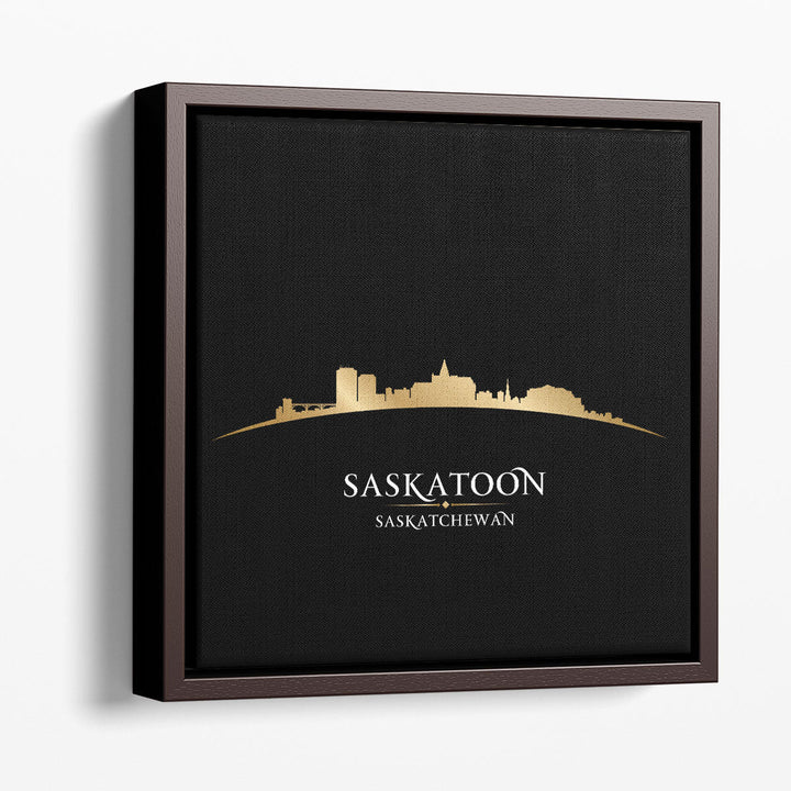 Saskatoon Saskatchewan,  City Skyline - Canvas Print Wall Art