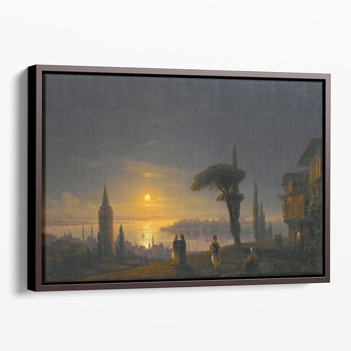 The Galata Tower by Moonlight, 1845 - Canvas Print Wall Art